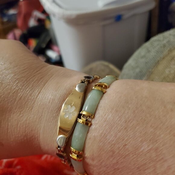 Neiman Marcus Ross Simons Jade Serenity Bracelet - Picture 3 of 7